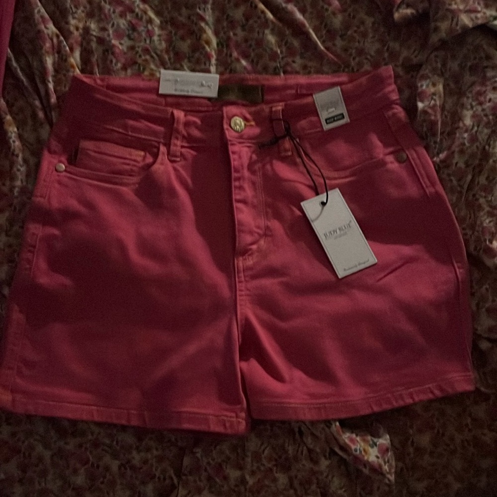 Judy Blue Pink Jean Shorts